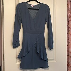 Blue Pink Lily Dress